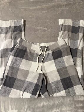 Old Navy Gray and White Plaid Lounge Pants